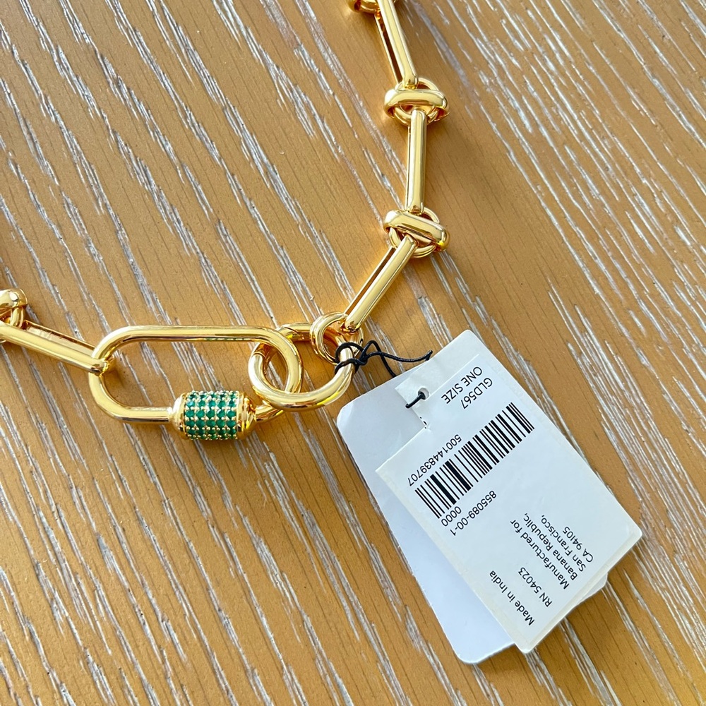 Banana Republic Carabiner Chain Necklace